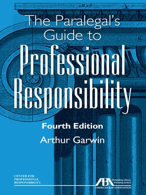 cover image of The Paralegal's Guide to Professional Responsibility